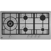 Beko HIML 95225 SXE, Edelstahl, Integriert, 90 cm, Gaskochfeld, Edelstahl, 5 Zone(n)