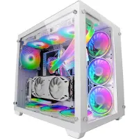 Mars Gaming MCV3W, Tower, PC, Weiß, ATX, micro ATX, Mini-ITX, EATX, Gaming, 16,2 cm