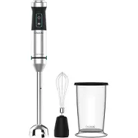 Cecotec Power TitanBlack 1500 XL Cream, Pürierstab, 0,8 l, Eis-Crusher, 1500 W, Schwarz, Silber