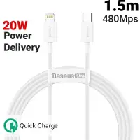 Baseus Kabel Superior USB-C für Lightning 20W 1,5m, Weiß