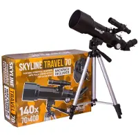 Levenhuk Skyline Travel 70 Telescopes Schwarz
