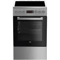 Beko Fsm57300gx 60 Cm Glaskeramik-küche Mit Backofen 4 Brennern