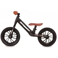 Q-Play laufrad Racer junior magnesium schwarz/braun