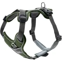 Hunter 67592, Hund, Zuggeschirr, M, Grün, Grau, Nylon, Polyester, Einfarbig
