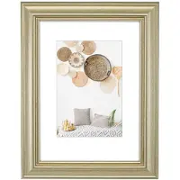 Hama Lobby, Glas, Polystyrol (PS), Gold, Einzelbilderrahmen, Tisch, Wand, 20 x 28 cm, Rechteckig