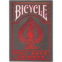 Bicycle Kartendeck - Foil Back Crimson Red Kartenspiel Spielkarten Pokerkarten Single Deck