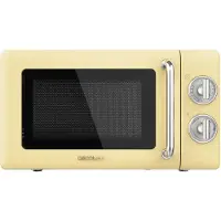 Cecotec ProClean 3010 Retro, Arbeitsplatte, Solo-Mikrowelle, 20 l, 700 W, Drehregler, Gelb