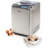 Domo DO9232I, Kompressor Eismaschine, 2,5 l, 1 Becken, Edelstahl, 60 min, 1,17 m