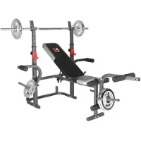 Hammer Hantelbank Bermuda XT multifunktionale Fitness Trainings Bank ohne Gewichte