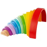 Woomax Xl Regenbogen Holzbaukasten