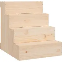vidaXL Haustiertreppe 40x49x47 cm Massivholz Kiefer