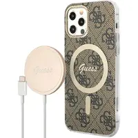 GUESS Set Gubpp12mh4eacsw+ Charger Iphone 12 Pro 4g Print Handyhülle
