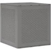 vidaXL Aufbewahrungsbox Hellgrau 55 x 53 x 57 cm Polypropylen