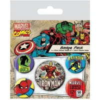 Pyramid Int. Marvel Comics Ansteck-Buttons 5er-Pack Iron Man