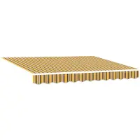 vidaXL Ausziehbare Markise Mehrfarbig 300 x 250 cm Stoff und Aluminium