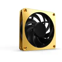 Alphacool Apex Stealth Metal Power 120mm L?fter 3000rpm (gold/schwarz)