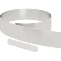 vidaXL Raseneinfassung 450 x 0,05 x 15 cm Edelstahl Silber
