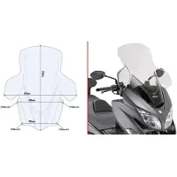 Givi D3115st Suzuki Burgman 400 Windschutzscheibe