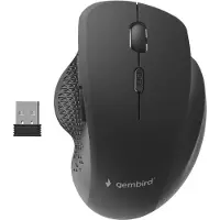 Gembird MUSW-6B-02, rechts, Optisch, RF Wireless, 1600 DPI, Schwarz