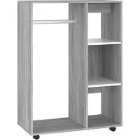 vidaXL Kleiderschrank Grau Sonoma 80x40x110 cm Holzwerkstoff