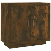 vidaXL Sideboard Räuchereiche 80x40x75 cm Holzwerkstoff