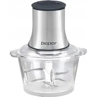 Beper P102ROB001 Universalzerkleinerer, Edelstahlgehäuse, 500 Watt, 1,5 l Behälter, 2 Geschwindigkeiten