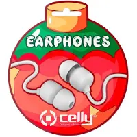Celly XMASEARBALLWH, Kabelgebunden, Anrufe/Musik, 20 - 20000 Hz, 20 g, Kopfhörer, Weiß