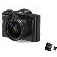 INF Digitalkamera 5K/48MP/16X Zoom/6-Achsen-Anti-Shake 3,5-Zoll-Bildschirm