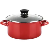 Fagor Optimax Rot emaillierte Stahlkasserolle (Ø 20 x 10 cm)