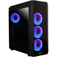 Chieftec SCORPION 3, Midi Tower, PC, Schwarz, ATX, micro ATX, Mini-ATX, SPCC, Gehärtetes Glas, Gaming