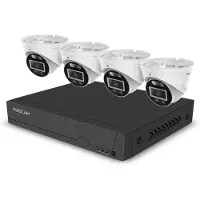Foscam FN 9108 E T4 2T schwarz/weiß FN9108E 8-Kanal NVR 4x T5EP Kamera