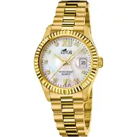 Lotus Damen Uhr Classic Elegant Edelstahl Armbanduhr gold UL18932/1
