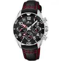 Lotus Jugend Kinder Uhr Classic Elegant Leder Armbanduhr schwarz UL18859/2