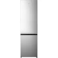 Hisense Freistehend Kühlschrank/Gefrierschrank, Inox, 336 l, 336 l, SN-T, 6 kg/24h, C, Fresh Zone Fach, Grau, Edelstahl
