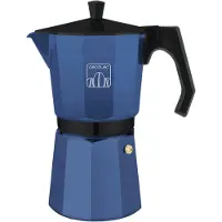 Cecotec Cumbia Mokclassic 1200, Mokka-Kanne, 0,775 l, Blau, Aluminium, 12 Tassen, Gemahlener Kaffee