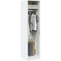 vidaXL Kleiderschrank Weiß 50x50x200 cm Holzwerkstoff