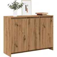 vidaXL Sideboard Artisan-Eiche 102x33x75 cm Holzwerkstoff