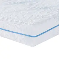 vidaXL Matratze Mittelfest 120 x 200 cm Weiß