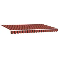vidaXL Ausziehbare Markise Orange 350 x 200 cm Stoff