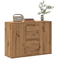 vidaXL Sideboard Artisan-Eiche 88x30x64 cm Holzwerkstoff