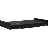 vidaXL Aufbewahrungsbettgestell Schwarz Eichen-Optik 120 x 190 cm