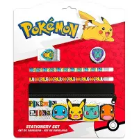 Nintendo Pokémon Schreinset mit Federmäppchen 5 teilig Schulset