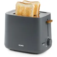 Domo Wood You, 2 Scheibe(n), Grau, Tasten, Niveau, Drehregler, 1000 W, 0,75 m, 247 mm
