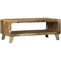 vidaXL Couchtisch Braun 90 x 50 x 35 cm Massivholz Mango