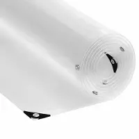 vidaXL Transparente Plane mit Ösen 1x6 m PVC