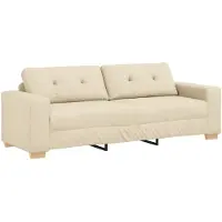 vidaXL 3-Sitzer-Sofa Creme 180 cm Stoff