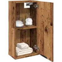vidaXL Wand-Badschrank Artisan-Eiche 32x20x67 cm