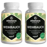 Vitamaze Weihrauch 900 mg hochdosiert vegan Kapseln 2x 2x120 St