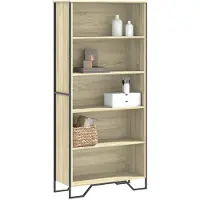 vidaXL Bücherregal Sonoma-Eiche 80x31x169 cm Holzwerkstoff