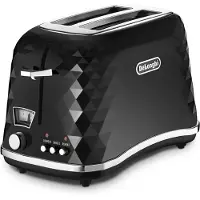 De'Longhi De’Longhi Brilliante, 2 Scheibe(n), Schwarz, 900 W, 220-240 V, 50 - 60 Hz, 185 mm